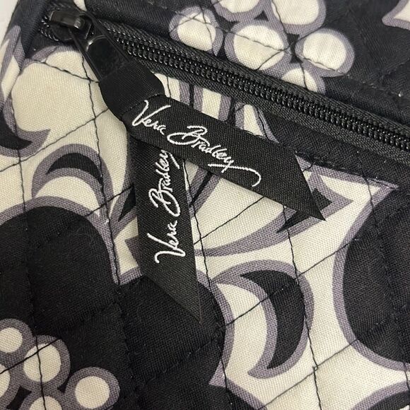 Vera Bradley Night and Day Knot Convertible Shoulder/Clutch Black/Gray/White Bag - Picture 3 of 16